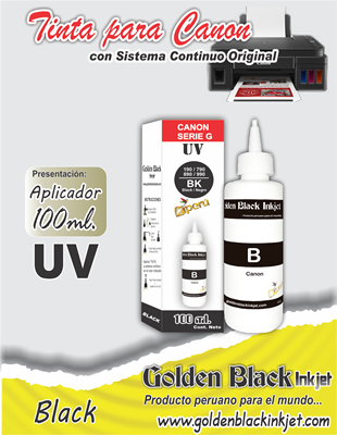 Tinta UV, Frasco 100ml.